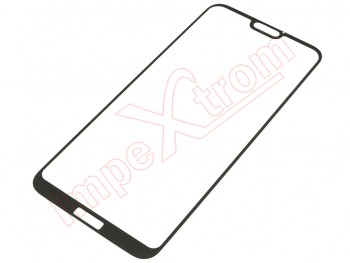 3D 0,30mm tempered glass protector with black frame for Huawei P20 Lite, in blister