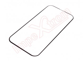 protector de pantalla de cristal templado 5d con marco negro para iPhone 15, a3090