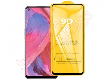 9H 9D tempered glass screen protector with black frame for Oppo A74 5G, CPH2197