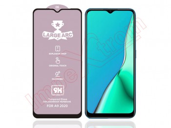 9H PREMIUM tempered glass screen protector with black frame for Oppo A9 2020, CPH1941