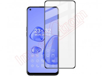 9H tempered glass screen protector with black frame for Oppo F19 Pro, CPH2285
