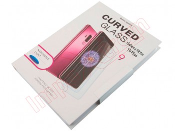 Protector de pantalla de cristal templado curvo con pegamento UV y aplicador9H para Samsung Galaxy Note 10 Plus, N975F
