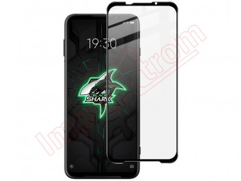 PREMIUM 9H 9D tempered glass screen protector with black frame for Xiaomi Black Shark 3, KLE-H0