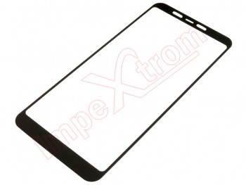 Protector de pantalla de cristal templado 9H con marco de color negro para Xiaomi Redmi 5 Plus, en blister