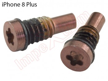 2 golden pentalobe 0.8 (TS1) screw set for Apple Phone 8 Plus, A1897