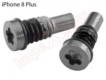 2 silver pentalobe 0.8 (TS1) screw set for Apple Phone 8 Plus, A1897