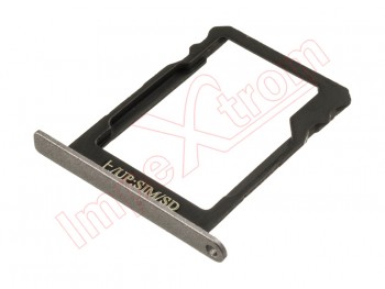 Bandeja de tarjeta micro SD/SIM gris / plata "Titanium grey" para Huawei Ascend P8