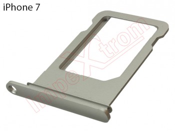 Bandeja SIM plateada / gris para iPhone 7 de 4.7"