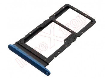 Bandeja Dual SIM / micro SD azul océano "Ocean blue" para Huawei Honor X7, CMA-LX2