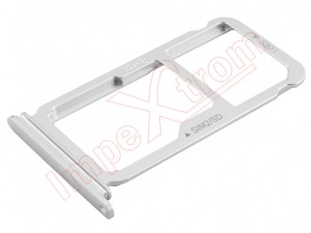 Silver SIM / Dual SIM /Micro SD tray for Huawei P10 Plus