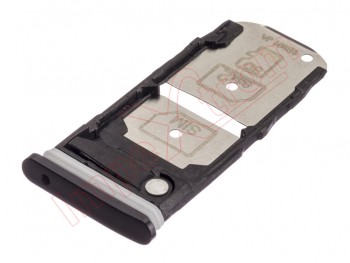 Bandeja dual SIM y SD negra para Motorola one zoom (XT2010-1)