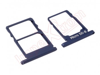 Blue SIM and micro SD tray for Nokia 5.1 (TA-1075)