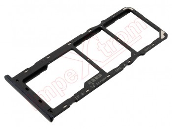 Black Dual SIM + MicroSD tray for Oppo A12, CPH2077