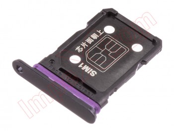 Bandeja Dual SIM color negro esmaltado para Oppo Reno8 Pro, CPH2357
