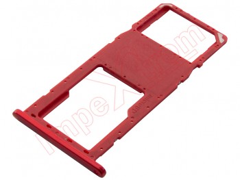 Bandeja single SIM + micro SD roja para Samsung Galaxy A11, SM-A115