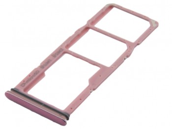 Bandeja Dual SIM/SD rosa para Samsung Galaxy A9, SM-A920F