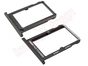 Black Dual Micro SIM/SD tray for Xiaomi Mi A2, M1804D2SG / Mi 6X