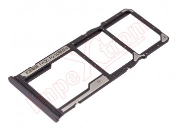 Dual SIM + microSD black card tray for Xiaomi Redmi 12C, 22120RN86G