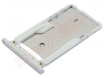 Bandeja tarjeta de memoria microSD / transflash y SIM plateada para Xiaomi Redmi Note 3 Pro