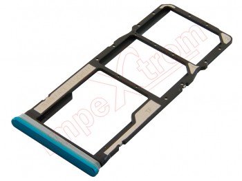 Aurora blue Dual SIM + microSD tray for Xiaomi Redmi Note 9 Pro, M2003J6B2G / Redmi Note 9S, M2003J6A1G
