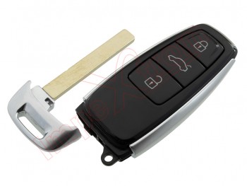 Generic product - Remote control 3 buttons 5M 433MHz 4N0 959 754 Keyless GO for Audi, with emergency blade