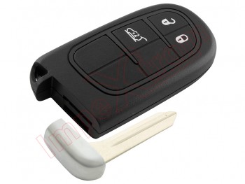 Producto genérico - Telemando 3 botones 433.92MHz ASK GQ4-54T "Smart key" llave inteligente para Jeep Cherokee, con espadín de emergencia