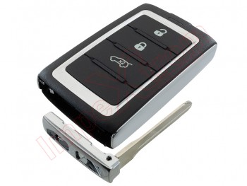 Producto Genérico - Telemando de 3 botones 433MHz ASK M3NWXF0B1 "smart key" llave inteligente para Jeep Wagoneer, con espadín