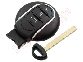 Producto Genérico - Telemando con tres botones 433 MHz para BMW, Smart Card , con espadín de emergencia