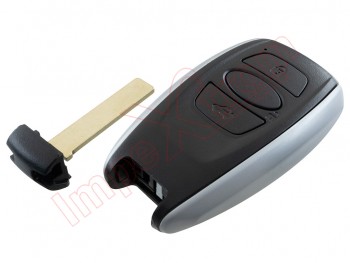 Producto Genérico - Telemando de 3 botones 433MHz FSK "smart key" llave inteligente para Subaru Forester / Legacy / Impreza, con espadín