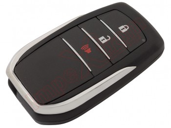 Remote control key with 2+1 buttons without folding blade, 312 / 433 Mhz for Toyota Fortuner