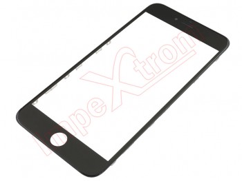 Ventana externa negra con marco para iPhone 6S Plus