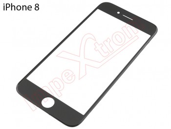 Ventana externa negra con carcasa frontal para iPhone 8